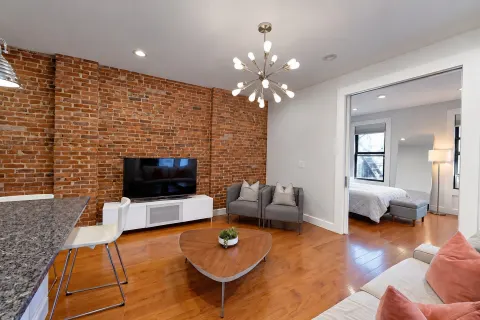 Living room at 160 Wadsworth Avenue #402