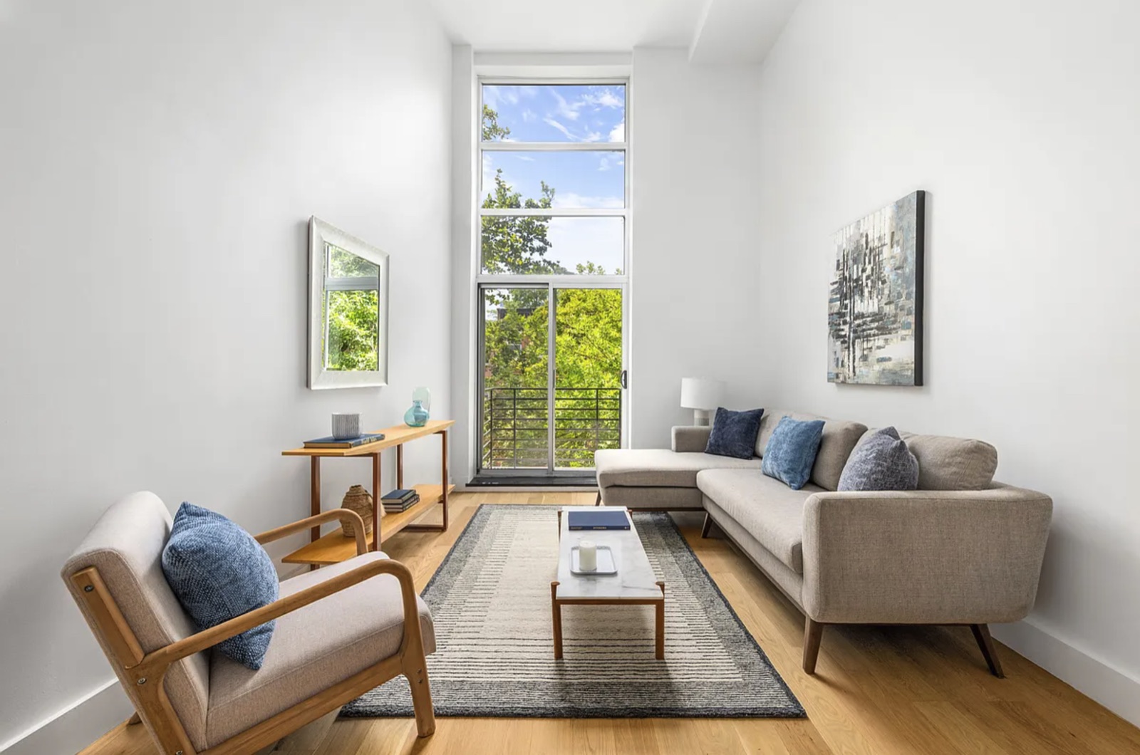 Living room at 97 Waverly Avenue #3F in Clinton Hill, Brooklyn